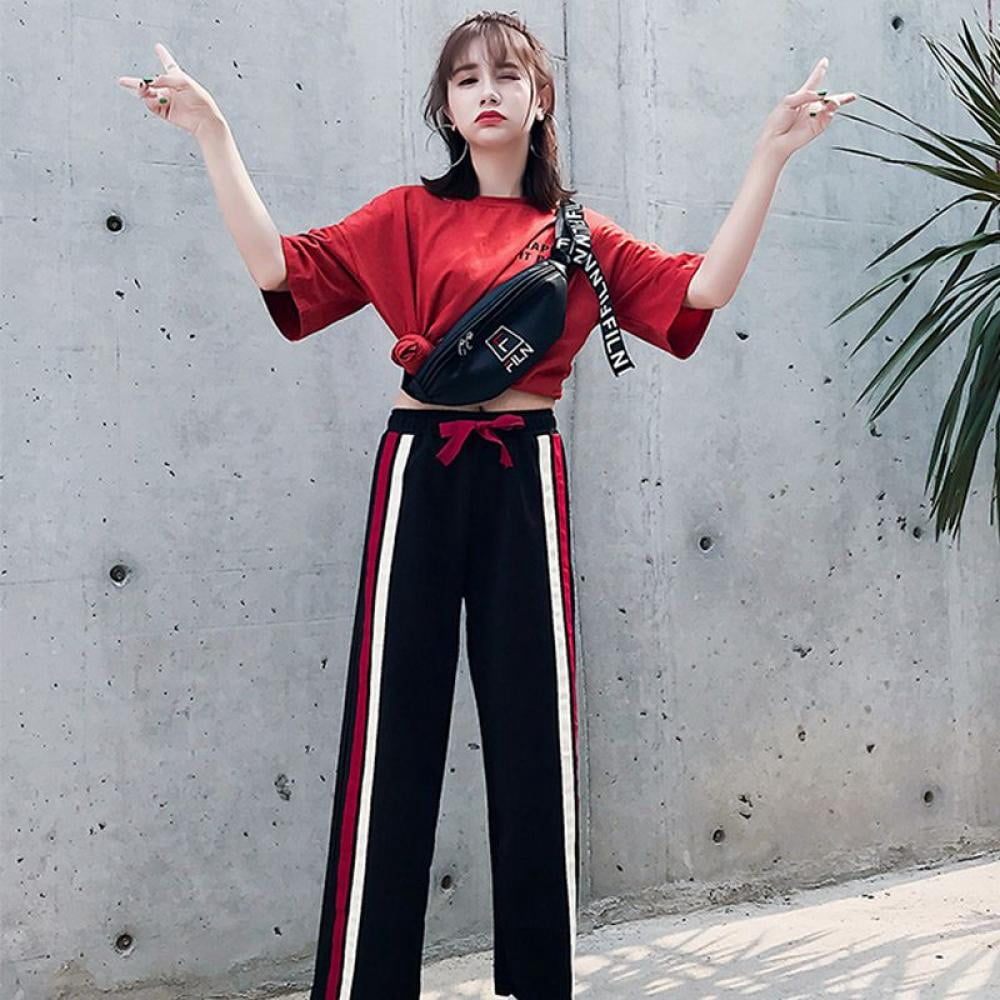 Red Stripe Trousers 