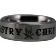 thumbnail image 2 of Silver Tungsten Pastry Chef Ring, 2 of 5