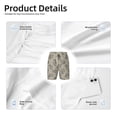 thumbnail image 5 of Cauagu Sketch Squirrels Linen Print Swim Trunks for Men,Youth Boys Swim Shorts Compression Liner Beach Shorts Boys' Swimming Shorts 7-20 Years Bathing Suit-Small, 5 of 7