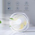 thumbnail image 2 of USB Fan Mini Portable Fan Silent Fan Desk Fan 3 Speeds Adjustable USB Powered(White), 2 of 5