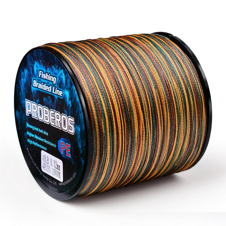 Strong Fishing Line High-tensile Braided Color Lines For Saltwater  Freshwater Fishing Tackle Camouflage Green 8.0/80LB 500meters 