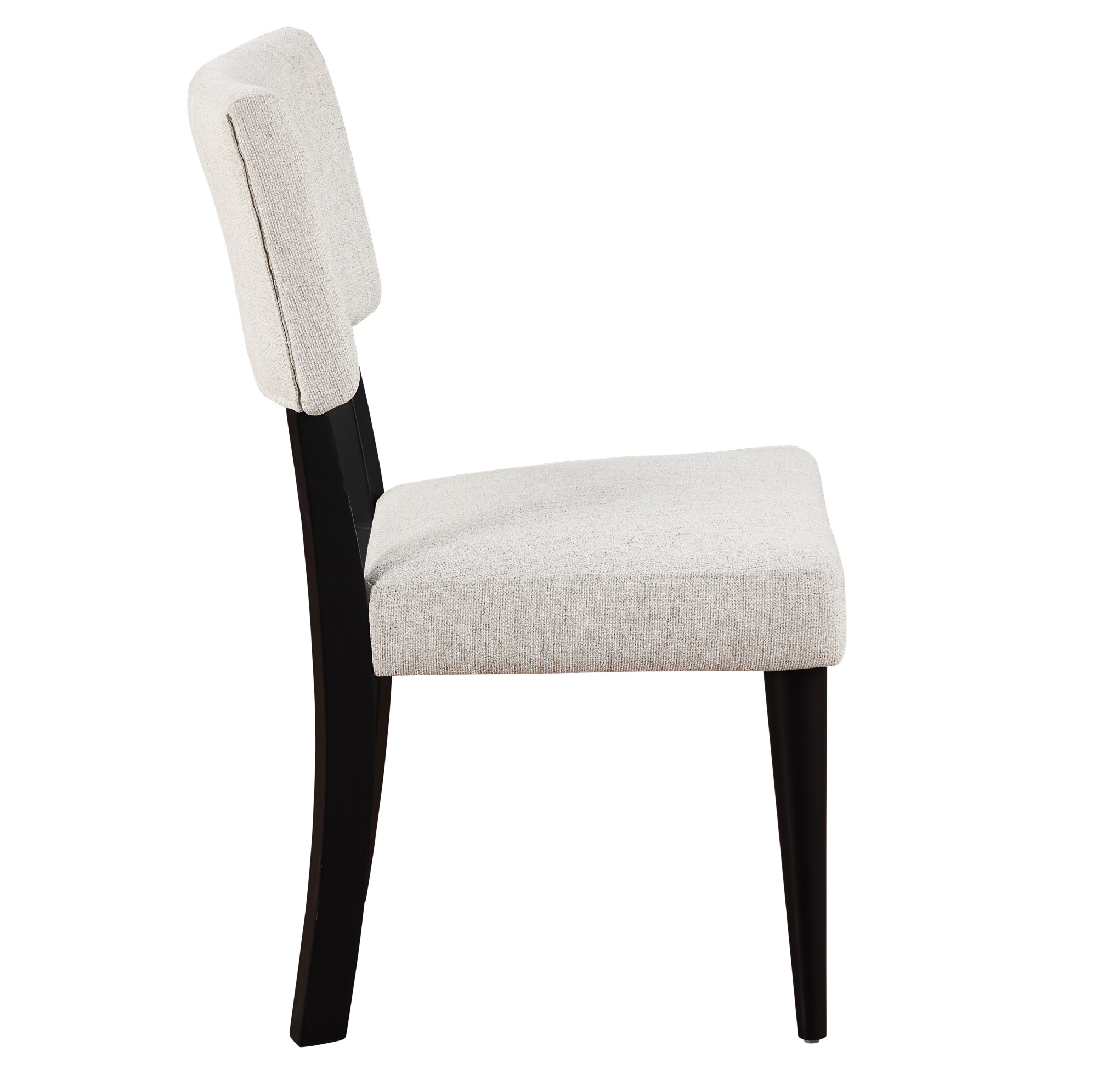 Steve Silver Colvin Modern Upholstered Dining Chair, Set of 2, Black/White