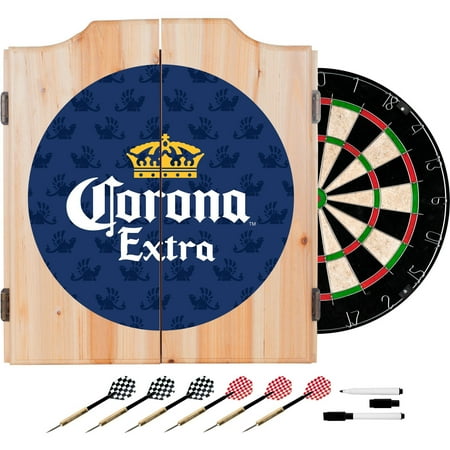 Corona Dart Board Set with Cabinet  Griffin
