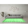 thumbnail image 3 of Ahgly Company Indoor Rectangle Abstract Emerald Green Modern Area Rugs, 3' x 5', 3 of 4