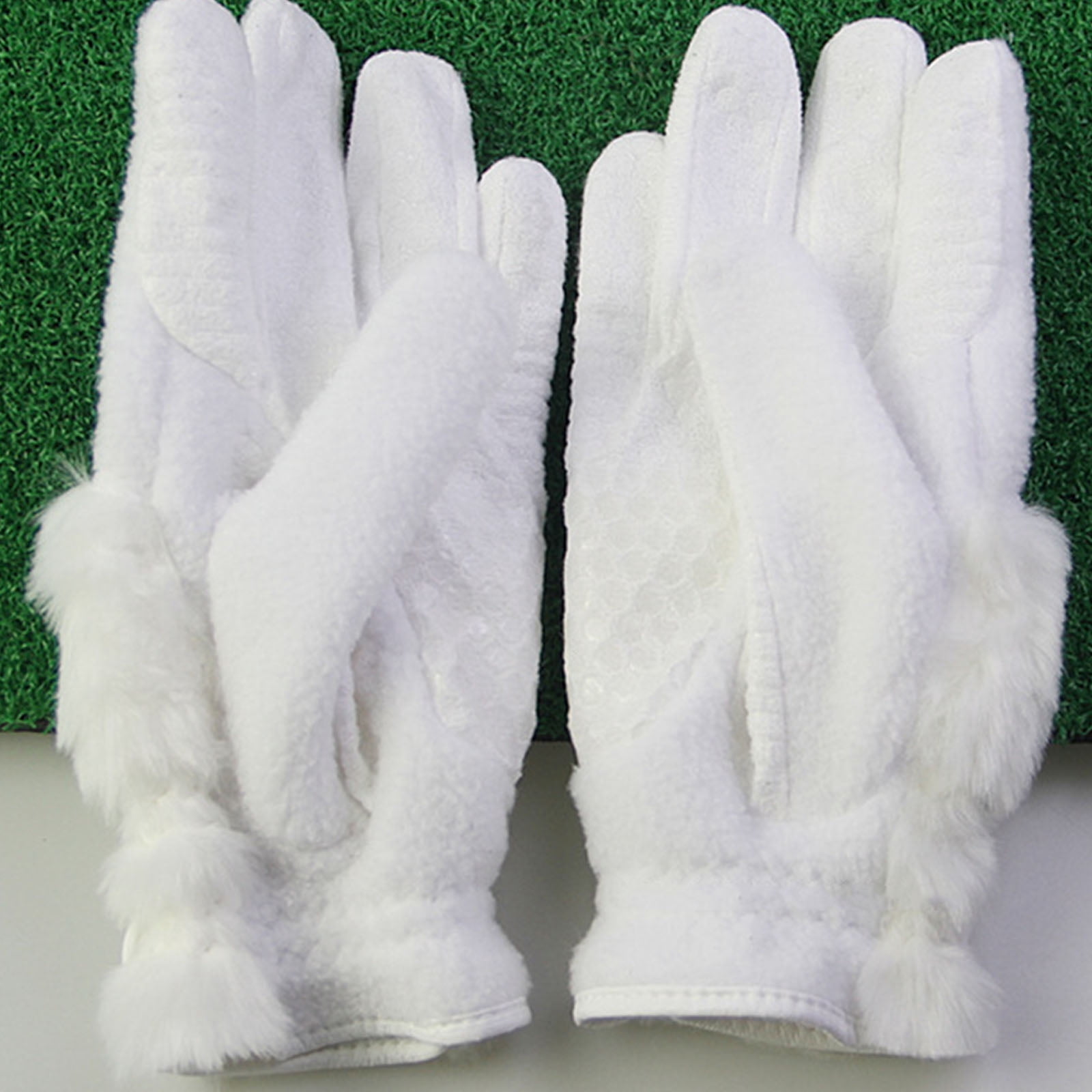 Techinal Fashion Women Winter Warm Gloves Faux Fur Suede Touch Gloves Thick Plus Velvet Embroidery Female Driving Skiing Gloves
