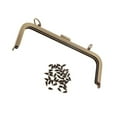 thumbnail image 1 of 21x8cm Metal Frame Kiss Clasp Lock for DIY Handbag Purse Coin Bag Bronze, 1 of 8