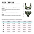 thumbnail image 4 of Kdxio Camouflage Skull Print Women's 2 Piece High Waisted Wrap Spaghetti Strap Summer Swimsuit Bikini Set-Small, 4 of 7