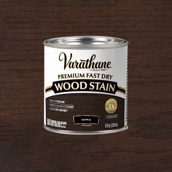 Kona, Varathane Premium Fast Dry Wood Stain-262029, 8 fl oz
