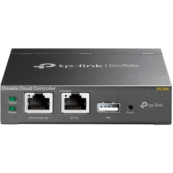 Restored TP-Link Omada Cloud Controller - Working with All Omada Eaps, No Extra Cost, Poe Powered, USB Port(Oc200),Black (Refurbished)