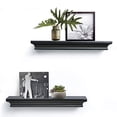 thumbnail image 1 of AHDECOR Floating Wall Shelves Ledge Shelf Black, 4 Inches Deep, Set of 2, 1 of 6