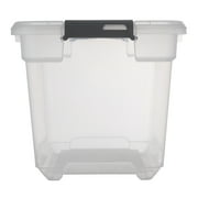 Ezy Storage Solutions 28 Qt Clear Plastic Underbed Storage Box with Latching Lids - Pack of 8