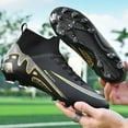 thumbnail image 4 of Ruran Men's Soccer Shoes Football Cleats with Lace-Up High-Tops Non-Slip Spikes, 4 of 7