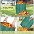 thumbnail image 5 of 3-Pack 72 Gal. Reusable Yard Waste Bags, Leaf Collecting Tool Bags with Reinforced Handles for Camping / Debris, 5 of 6
