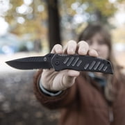 Gerber Swagger Knife, Serrated Edge, G-10 Handle in Black