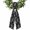 Black, variant on Orange Starfish Wreath Sash for Front Door, Rustic Ocean Coastal Shells Conch Coral Wreath Bow Holiday Garland Ribbon Wreath Accessories for Home Yard Porch Doorway Fall Christmas Decorations Gifts
