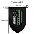 thumbnail image 3 of Irish America Flag Garden Flag Vertical Double Sided Yard Outdoor Decoration 12.5 x 18 Inch Fillet, 3 of 7
