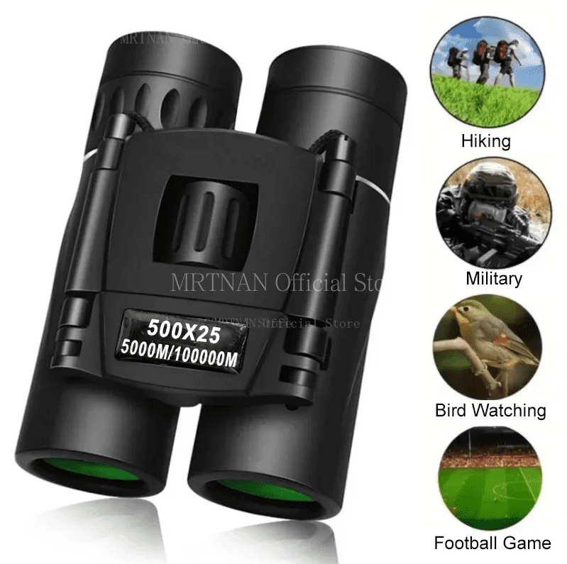 500x25 Zoom HD Telescope Professional BAK4 Powerful Binoculars Long Range Portable Monocular or Camping Tourism Outdoor