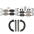 thumbnail image 1 of Transit Auto Front Rear Ceramic Disc Brake Pads and Parking Shoes Kit for Car Chevrolet Camaro Without Brembo Calipers KNN-101565, 1 of 8