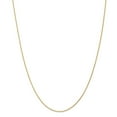thumbnail image 1 of Real 14kt Yellow Gold 1mm Round Parisian Wheat Chain; 16 inch; Lobster Clasp, 1 of 5