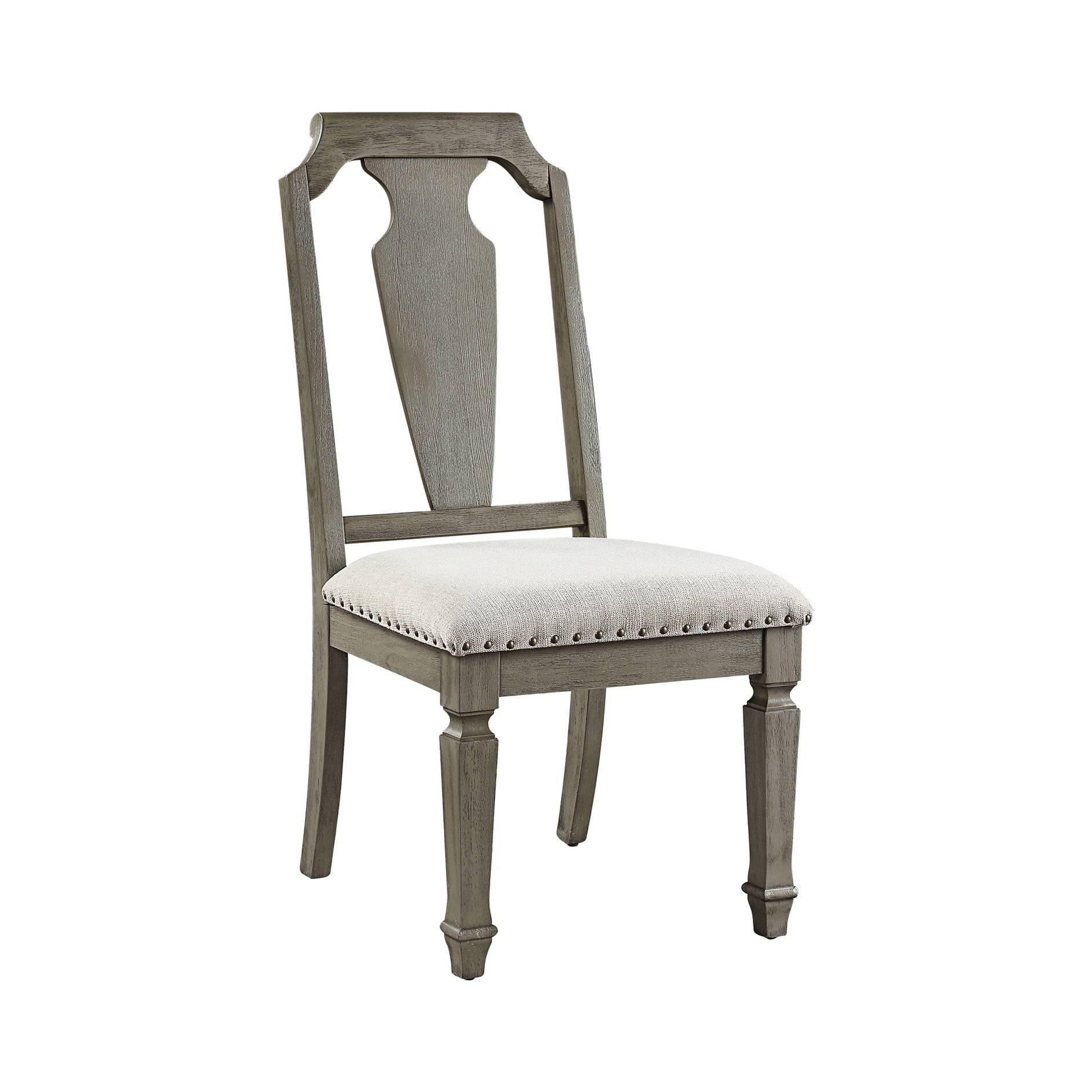 weathered oak finish beige chair product