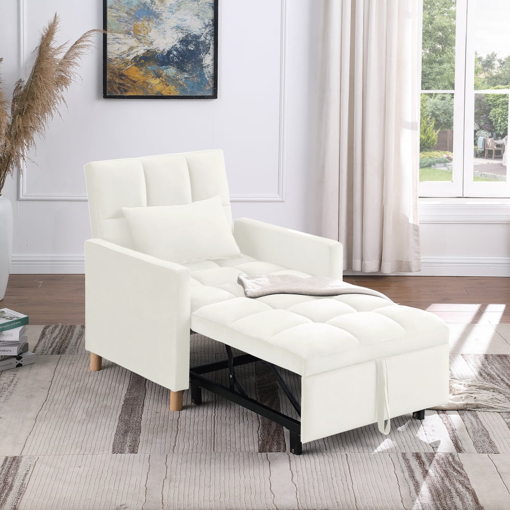 Convertible Sleeper Sofa Chair, 3in1 Sleeper Chair Bed with Pillow