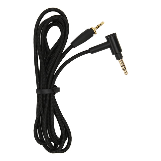 Replacement Sound Cord, Right Angle Plug 4.9ft Professional 3.5mm Connector Nylon Outer Layer Headphone Sound Cable for Headphone Accessories