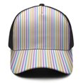 thumbnail image 2 of Design Pattern Baseball Cap – Stylish Spliced Design Adjustable Trucker Hat with Full Print Front & Brim, Breathable Cotton Blend Snapback for Sports, Travel & Daily Wear, 2 of 3