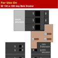thumbnail image 4 of HLONK Generator Interlock Kit for 150A & 200A Panels - Horizontal Electric Generator Control  1/4 Inch Power Safety Switch  Easy Installation  Compatible with 150/200 Amp Panels, 4 of 9