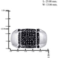 thumbnail image 2 of JewelersClub 0.925 Sterling Silver Black Diamond Rings for Men 1.00 CTW, 2 of 2