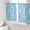 Blue Teal, variant on Sheer Curtains 54 Inch Length 2 Panels Set for Kitchen, Light Blue Teal Semi Sheer Curtains for Windows, Retro Botanical Abstract Art Voile Window Treatments Rod Pocket Curtain