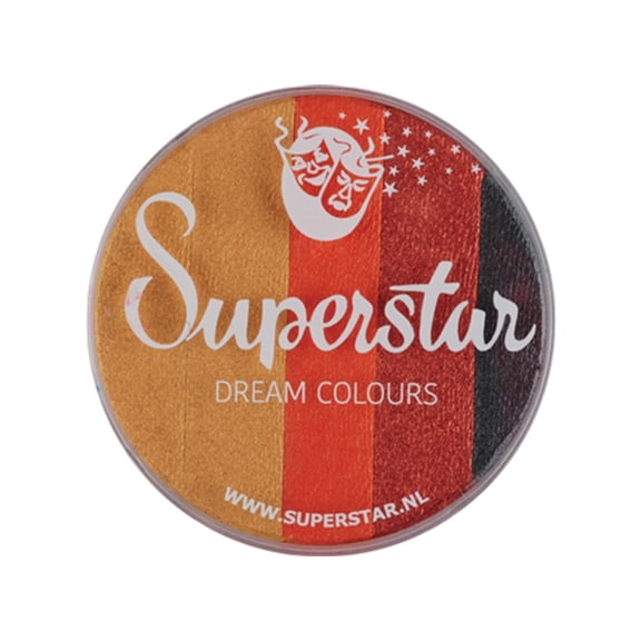 Superstar Rainbow Cake Face Paint - Safari 907, Hypoallergenic, Gluten Free & Cruelty Free - Child Friendly, Great for Fairs, Carnivals, Party & Halloween Painting (45 gm)