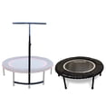 thumbnail image 1 of LEAPS & REBOUNDS 40" Adjusting Stability Bar & 40" Fitness Trampoline, Gray, 1 of 12