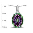 thumbnail image 3 of Star K� Expressions Large 12x10mm Oval Rainbow Mystic Topaz Pendant Necklace, 3 of 9