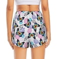 thumbnail image 2 of Lsque Bright Butterflies1 Printed Women's Running Shorts with Liner Pockets,Elastic Quick Dry Workout Athletic Gym Yoga Shorts,Womens High Waist Shorts-X-Large, 2 of 9