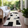 thumbnail image 6 of Addison Rugs Chantille Indoor/Outdoor Transitional Geometric Black Washable Runner Rug, 2'3" x 7'6", 6 of 6