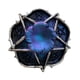 thumbnail image 4 of Estatua con Base de bola de estrella y flor Macarena figura de resina dor Azul Púrpura Plata, 4 of 8