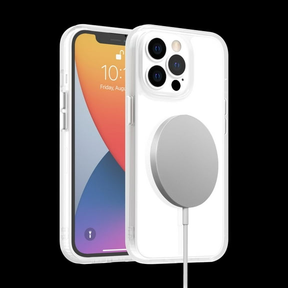 Allytech Case for iPhone 14 Plus 6.7" 2022 Release, Hard Wear Resistan Glass Cover & Elastic TPU Bumper Shockproof Anti-drop Wireless Charging Anti-yellow Case For iPhone 14 Plus, Clear