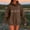 Brown, variant on EchfiProm Sweatshirt for Womens with Pockets Soft Floral Hoodies Oversized Hooded Long Sleeve Beige Pullover Womems Tunic Tops