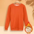 thumbnail image 2 of WEAIXIMIUNG Chandails en Molleton d'Automne pour Femmes Mode 2024 Chandails en Molleton Unis Automne et Hiver Chauds en Laine d'Agneau Col Rond Manches Longues, 2 of 8