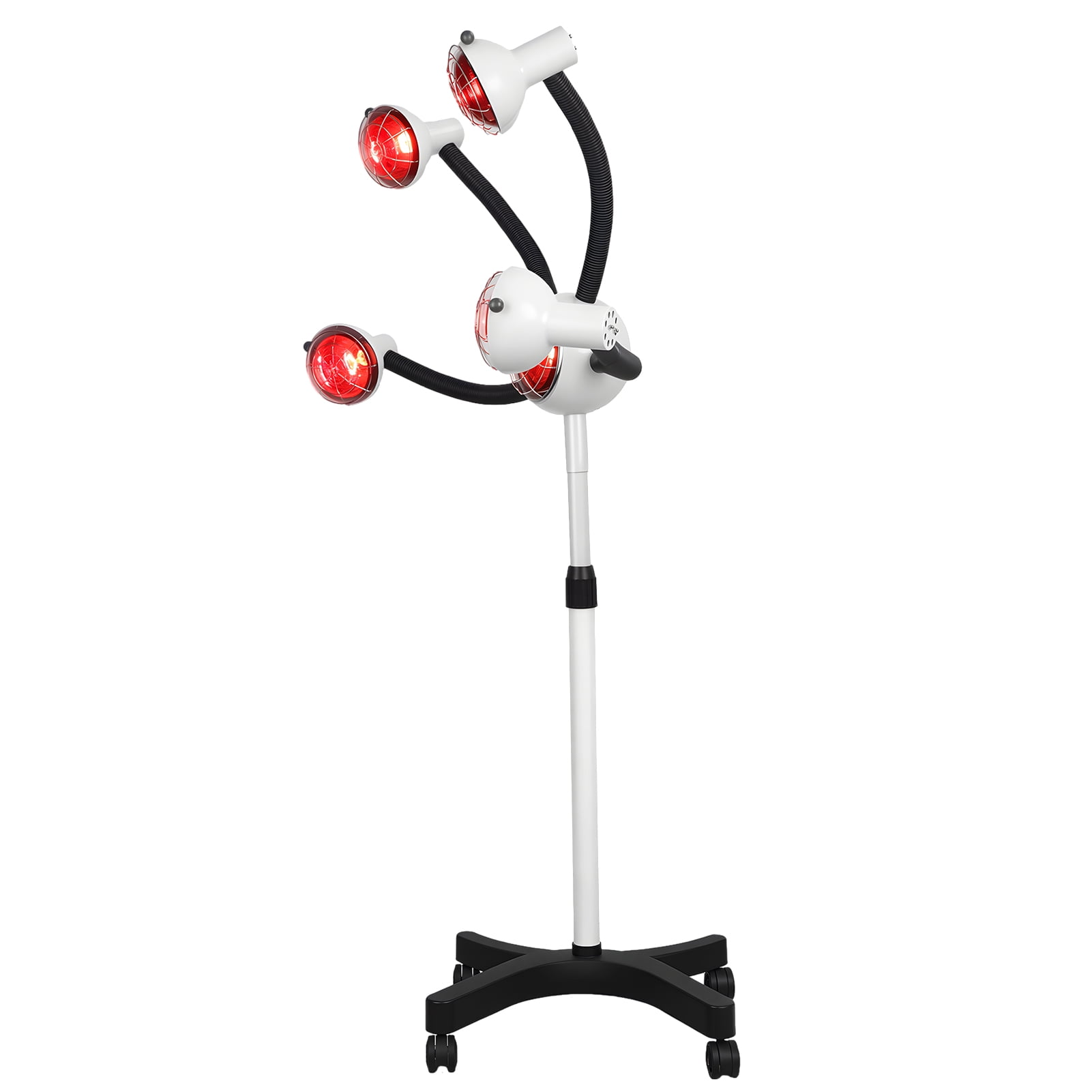 DJZ Professional Hair Dryer 5 Head Infrared Standing Salon Hair Dryer Portable Floor Hair Dryer with Adjustable Temperature,Stand-Up Color Processor Styling Perming Dryer Accelerator,750w