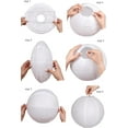 thumbnail image 5 of Pack of 3 Round Paper Lanterns Lamp Wedding Birthday Party Decoration, 5 of 10