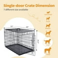 thumbnail image 4 of Max & Marlow Single-Door Dog Crate, Foldable Metal Wire Kennel, Portable, Tray and Divider Included, 36" x 22" x 24.5", 4 of 7