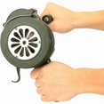 thumbnail image 2 of Crank Horn Portable Siren 110dB Hand Operated Metal Alarm Air Raid Emergency Security Alarm, 2 of 5