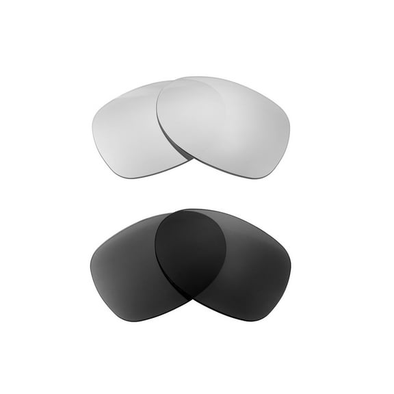 Walleva Polarized Titanium   Black Replacement Lenses For Maui Jim Cloud Break Sunglasses