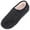 Black, variant on LongBay Women's Adjustable Diabetic Slippers Memory Foam Arthritis Edema Fuzzy House Shoes
