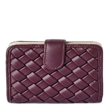 Time and Tru Women's Amelia Wallet, Crushed Plum