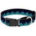 thumbnail image 1 of buckle-down waves navy blue shades martingale dog collar, 1 of 1