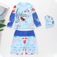 thumbnail image 2 of MuXiKeJi Clothes Swimsuit Kids Breathable Beach Swimwear Boys Two Piece Swim Set Swim Lessons Bathing Suits for, 2 of 4