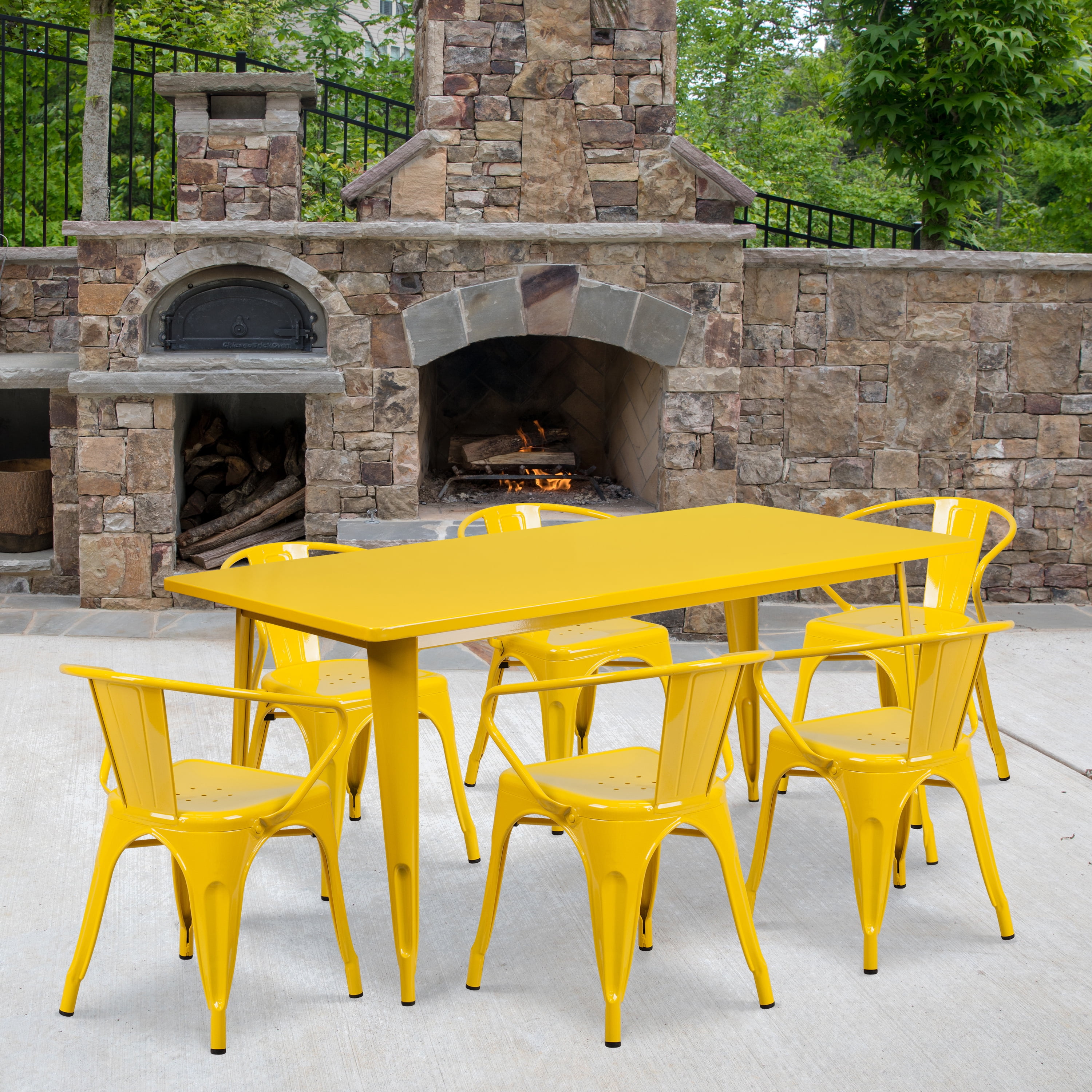 テーブル・チェア・ハンモック COLONISTA  Wacky Table Flash-Furniture-Oakley-