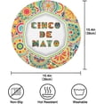 thumbnail image 4 of Coolnut Mexican Cinco De Mayo Round Placemats Durable Non-Slip Table Mat Heat and Stain Resistant Placemat for Kitchen Table Outdoor BBQ Activities(6PCS) Home Decor Gifts, 4 of 7